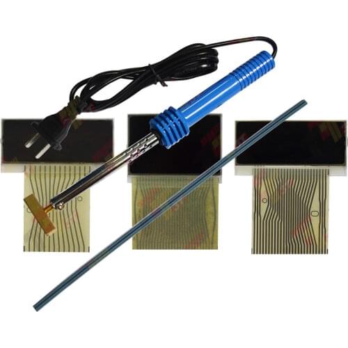 3pcs LCD Full Set Left Center Right display Glass Screen With Ribbon Cable For Mercedes Benz W202 W208 W210 Cluster Pixel Repair