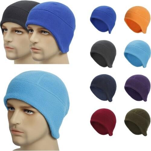 Winter Cycling Cap Windproof Keep Warm Ski Cap Running Skiing Riding Thermal Fleece Hat Bike Bicycle Cap Cycling Headwear