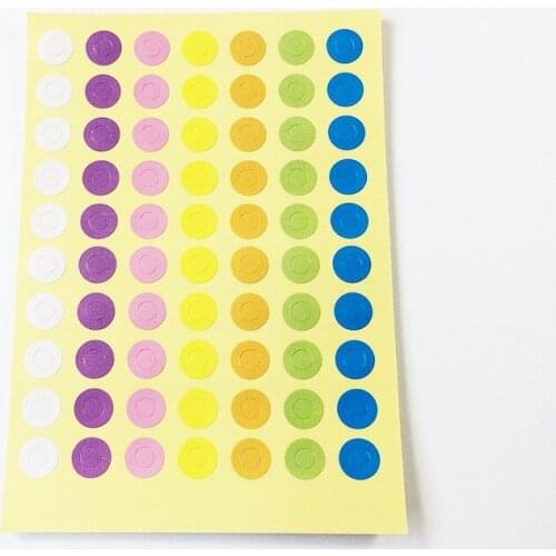 350 Pcs/lot Seven-color Small Circle Seal Stickers DIY Product Stickers Label Sticker For Gift Decoration Stickers Scrapbooking