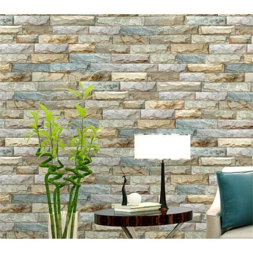 Beibehang American brick texture background 3D wallpaper waterproof scrubable aisle fireplace porch wall paper home decor