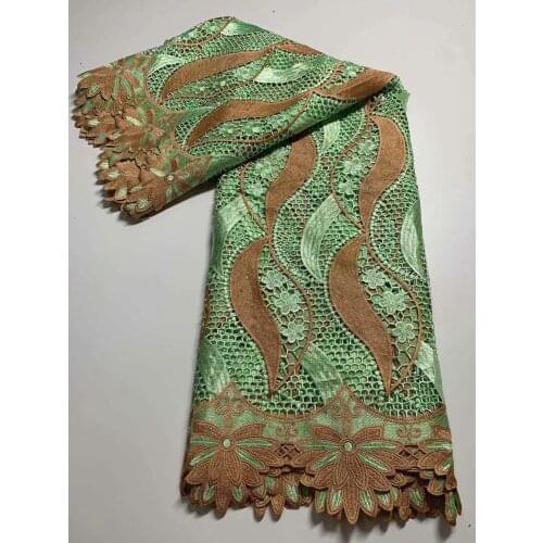 African Guipure Lace Fabric 2021 High Quality Lace Latest French Cord Lace Fabric Swiss Voile Lace Embroidery Dry Lace 5Yards