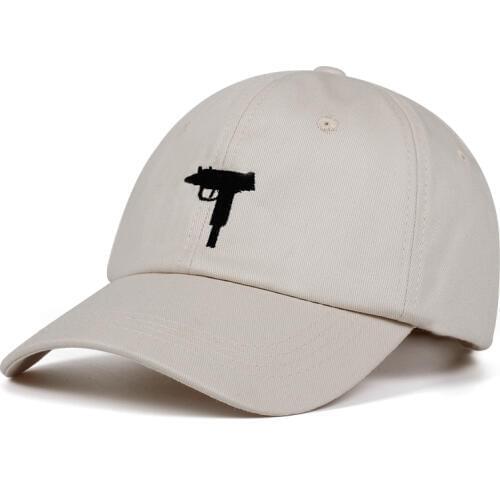 High quality Uzi Short gun Baseball Cap US Fashion Snapback Hip hop Caps Men Curve visor panel dad Hat cotton embroidery hats