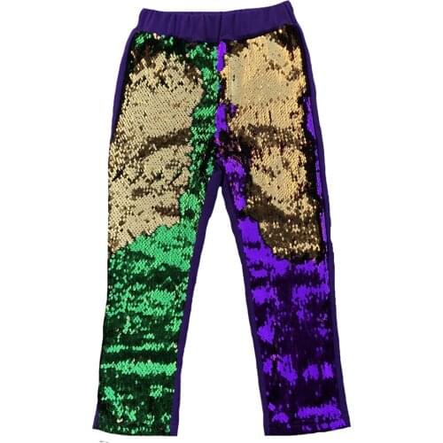 Little girls Carnival red sequin pants Baby Girls Two color Sequin Leggings,Birthday Pants,Discolored Sequin Pants