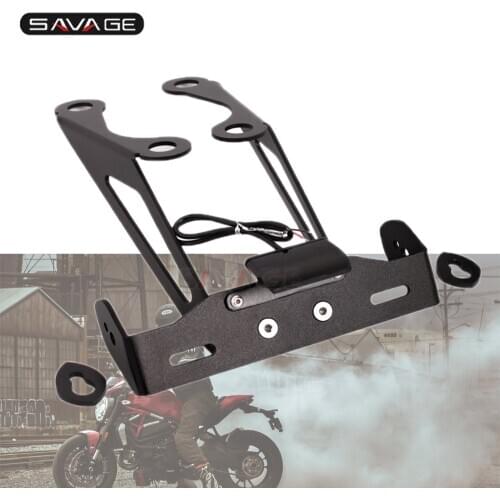 License Plate Holder For DUCATI MONSTER 821 1200R 2016-2019 17 2018 Motorcycle Accessories Rear Tail Tidy Fender Eliminator Kit