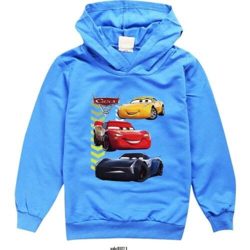 Disney Sweatshirt Car 95 Children Hoodies Sweatshirts Kids Boys Girls Fleece Hoodie Clothes Tracksuit Jacket Warm