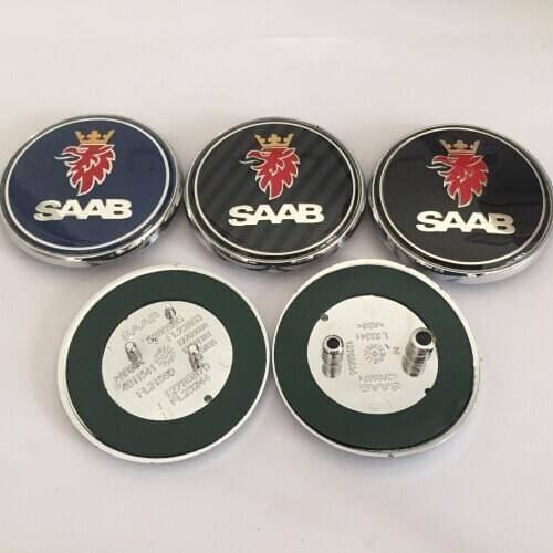 1pcs 68mm SAAB car front hood bonnet emblem rear Truck badge sticker car styling for 03-10 Saab 9-3 9-5 93 95