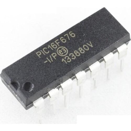 1PCS PIC16F676-I/P 16F676 IC MCU FLASH 1K W/AD DIP-14 NEW