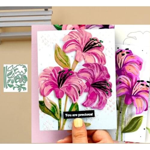 JMCRAFT Beautiful Flowers And Leaves Metal Cutting Dies DIY Scrapbook Handmade Paper Craft Metal Steel Template Dies