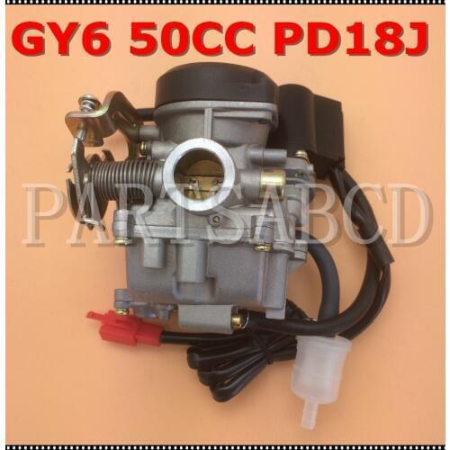 19mm Carb PD18J Carburetor for Chinese GY6 50cc 139QMB 139QMA scooter Moped ATV