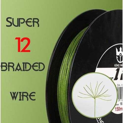 Fishing Line Power 12 Strands Fishing Line 150M Multifilament PE Line 12 Saltwater Fishing Tackle Strong Bass/Casting line