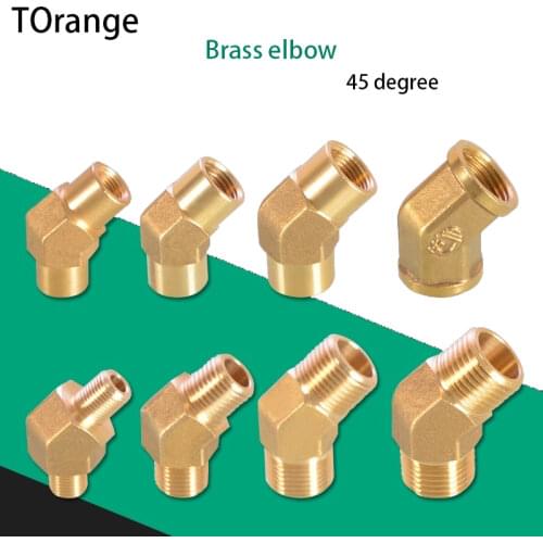 Elbow Double Inner Wire Double Outer Wire 45 C Angle Oblique Elbow Copper Thickened Joint Water Pipe Fittings