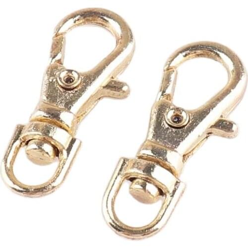 Matel Snap Hooks 4mm Rotary Swivel Buckle For Backpack Webbing DIY Craft Key Ring Outdoor Backpack snap ring Bag Part Handmade