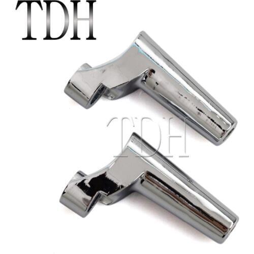 Motorcycle Chrome Front Directional Turn Signal Bracket Relocation Kit For Harley Dyna 1991-2005 XL 1988-later