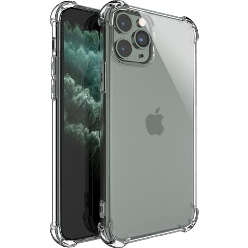 Transparent Shockproof Soft Silicone Case for iPhone 12 11 Pro Max X XR XS 8 7 6 6SP Protect Back Cover