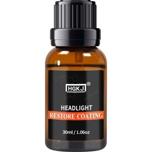 HGKJ Car Headlights Restoration Kit Car Polish Car lights Tool Restore Rear lights Lens Repair Headlamp Scratch Remover 30ml