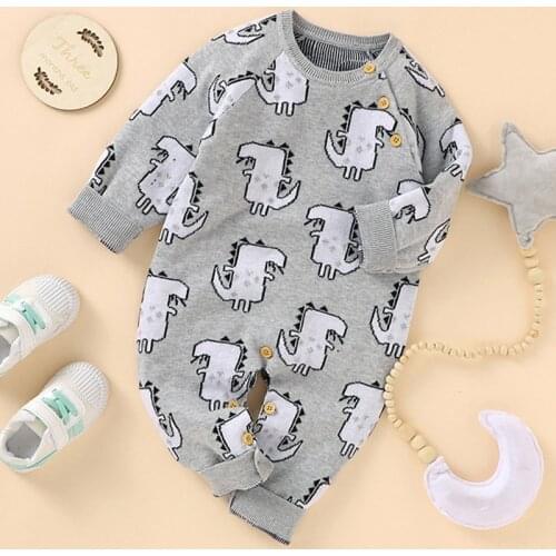 New Baby Romper 2021 Cute Dinosaur Printing Infant Baby Clothing For Kids Jumpsuits Childrens Rompers Newborn Boy Girl Bodysuit