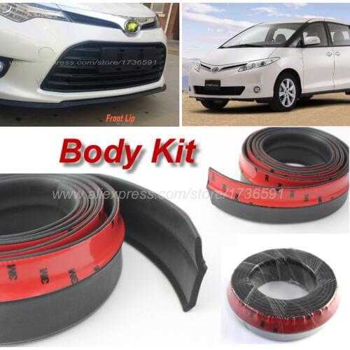 Bumper Lip Deflector Lips For TOYOTA Previa XR Canarado Estima Tarago Front Spoiler Skirt For Car Tuning View / Body Kit / Strip