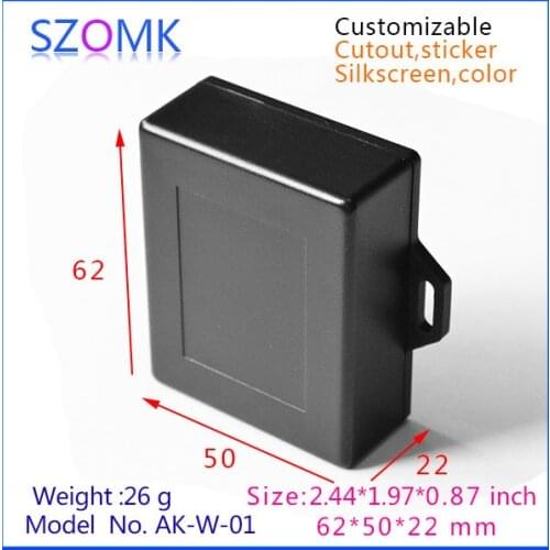 Plastic project box abs enclosures for electronics (5 pcs) 62*50*22mm electric enclosure case, plastic wall mounting enclosure