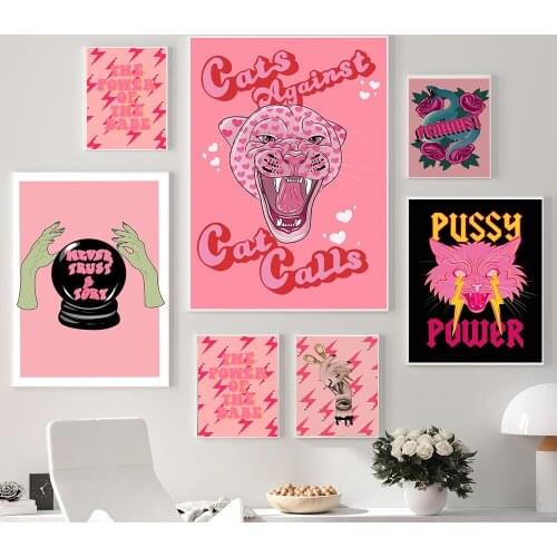 Cat Gifts Canvas Painting Funny Cats Posters And Prints Vintage Wall Art Pictures For Living Room Kitchen Cuadros Decor