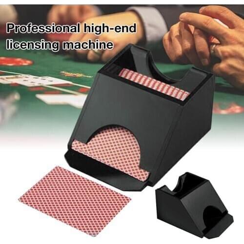 Poker Dealer Texas Hold'em Black Transparent Blackjack Dealing Shoe Dealer