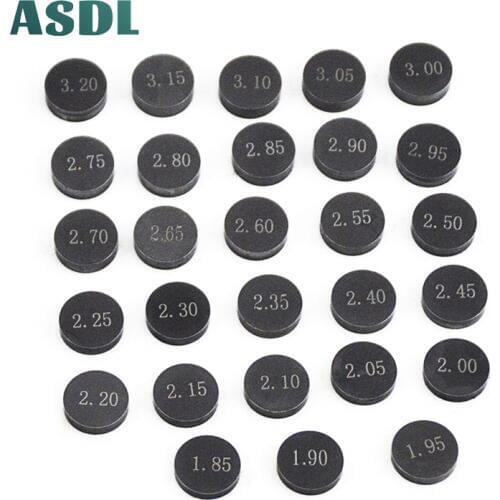 Motorcycle Engine Parts Adjustable Valve Pad Shims 10mm Complete Valve Shim Kit Cams 1.85 ~ 3.20 (include 5pcs) #b