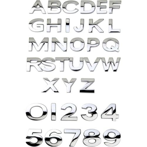 Number Letter Self-adhesive Auto Sticker Car Badge Decals Emblem Decoration автомобильные товары аклейки на авто Accessories