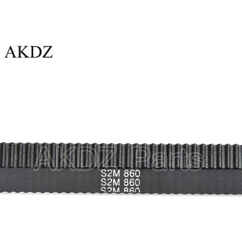 S2M Synchronous Timing belt Pitch length 860 width 6mm/9mm Teeth 430 Rubber closed S2M timing belt