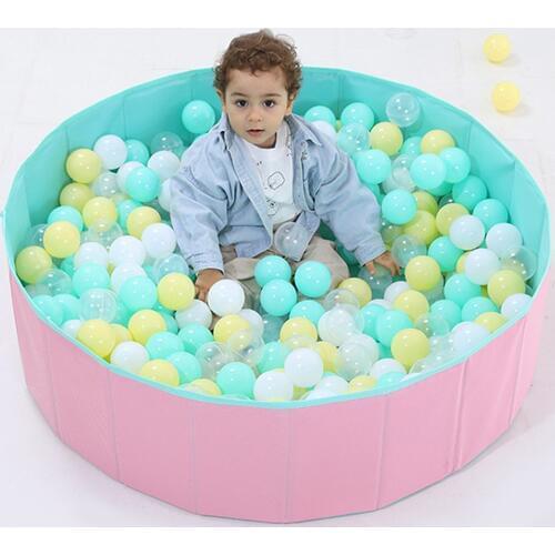 Foldable Ball Pool Infant Shining Ball Pits Plastic Balls For Dry Pool Ocean Ball Playpen Toy Washable Folding Fence Room Decor