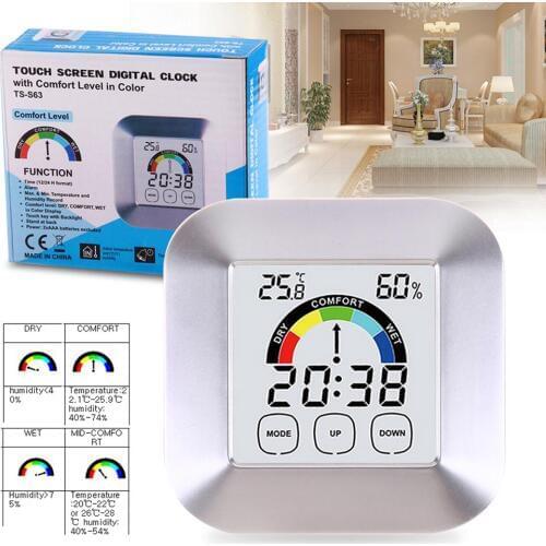 Smart Switch EU/UK/US WiFi Plug Remote Control Thermostat Auto/Manual Stat Feedback Function Switch TS-S63 Color Screen Clock