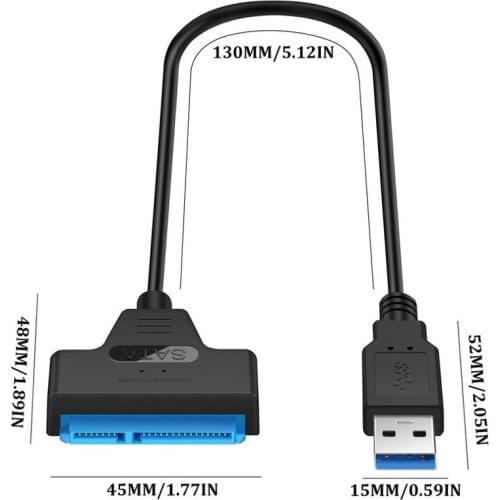 Usb3.0 Easy Drive Line Sata Turn Usb3 0 Hard Drive Transfer Cable Hard Drive Universal Data Line 12V Power Interface