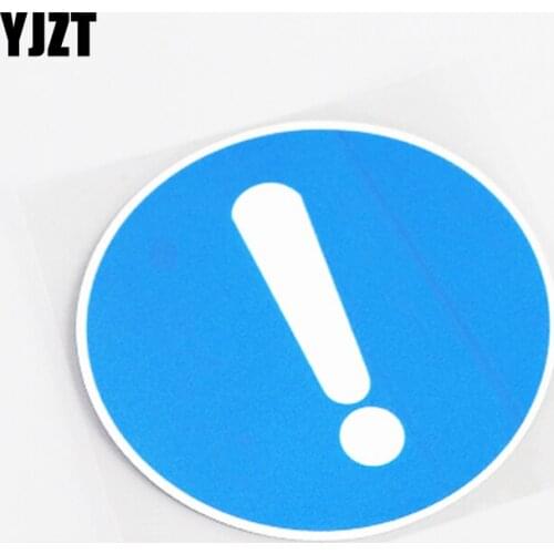 YJZT 11CM*11CM Fashion Please Keep Clean Warning Mark Car Sticker Decal PVC 13-0857