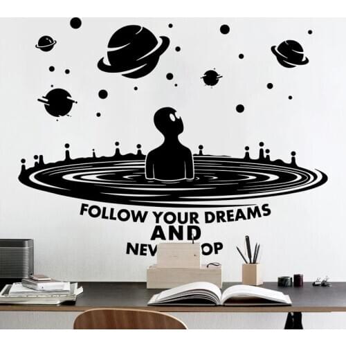 YY015 Alien Wall Stickers 2021 New Abstract Home OfficeDecor Teenager Living Room Bedroom Wall Decoration Kids Baby Wallpaper