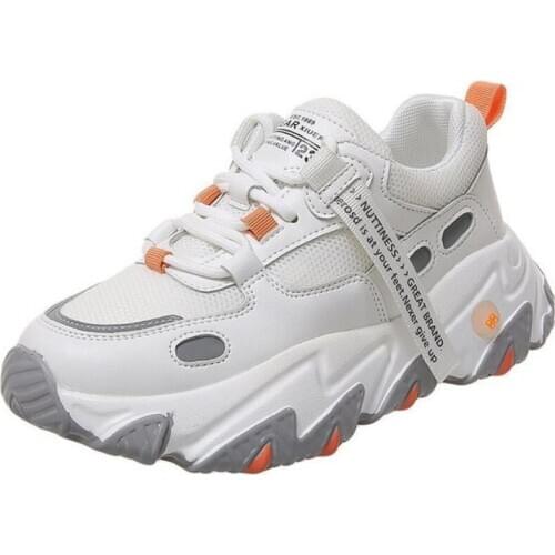 Women Platform Chunky Tenis Sneakers High Lace-Up Casual Vulcanize Shoes Luxury Designer Old Dad Female Fashion Sneakers 2020