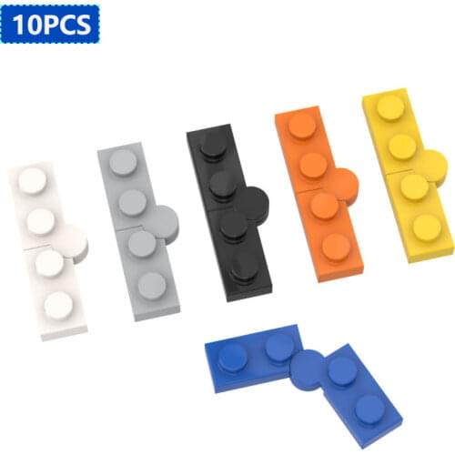 10PCS MOC 73983 Brick high-tech Parts Hinge Plate 1x4 Swivel DIYComplete Assembly Building Blocks Educational Parts Toys