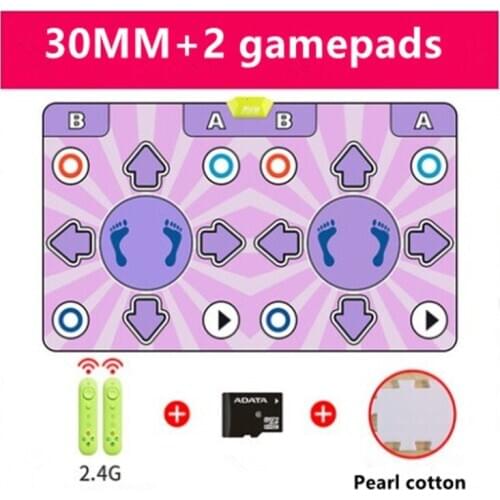 30 MM Thickened extra large Motion Sensing dance blanket dance mat yoga mat Double pc TV play games Fitness,2 remote controller