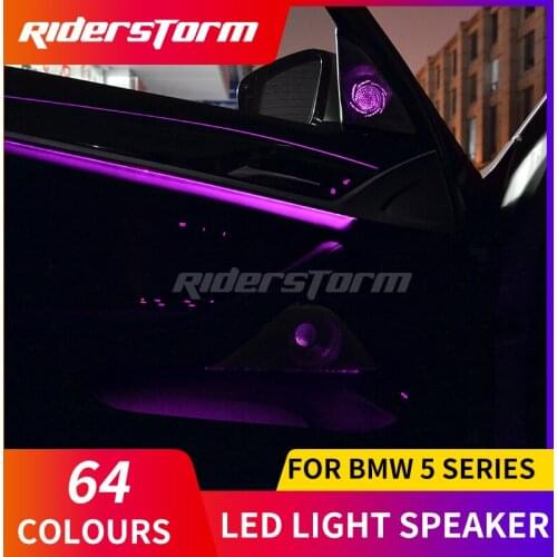 Diamond Dome tweeters for BMW 5 series G30 2018 year 7 series G12 Car speaker synchronized with ambient light speaker cover