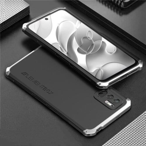Redmi Note 10 Aluminum Metal Phone Case For Xiaomi Redmi Note 10 Case Hard PC Shockproof Armor Cover for Xiaomi Redmi Note 10