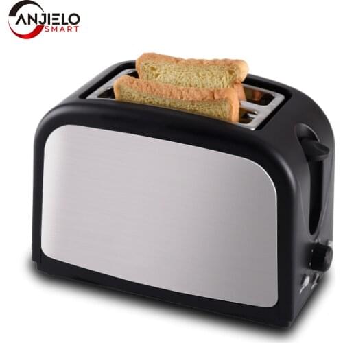 Anjielosmart-Stainless Steel Household Automatic Bread Baking Maker Breakfast Machine Toaster comes with charger