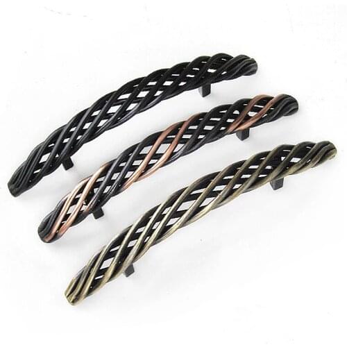 Free shipping Antique brass birdcage furniture handle Black drawer kitchen pull Bronze dresser cupboard knobs Wardrobe door pull