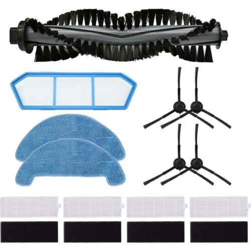 Side Brush Main Brush Hepa Filter Dust Filter for Chuwi Ilife A4 A4S A40 Robot Vacuum Cleaner Parts Replace Mop Cloth