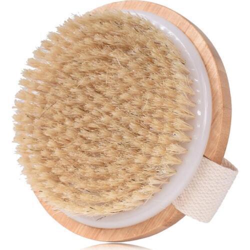 Hot Dry Skin Body Soft natural bristle the SPA the Brush Wooden Bath Shower Bristle Brush SPA Body Brush LX6261