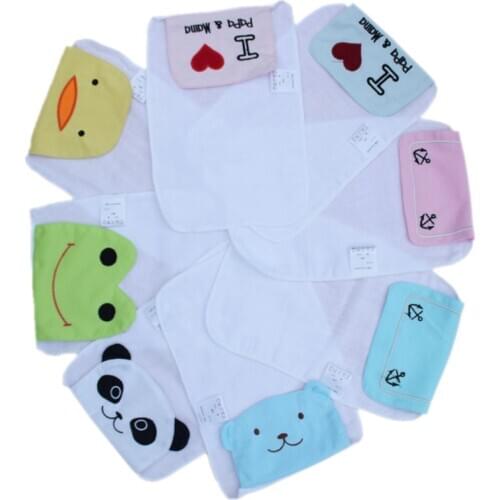 Cotton 4-layer gauze cartoon children 's pad towing animal modeling children' s sweat towel baby units YYT327