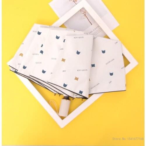 CHINA WANGYIRUO Mens and womens folding small fresh umbrellas must-have portable UV protection umbrellas for business travel