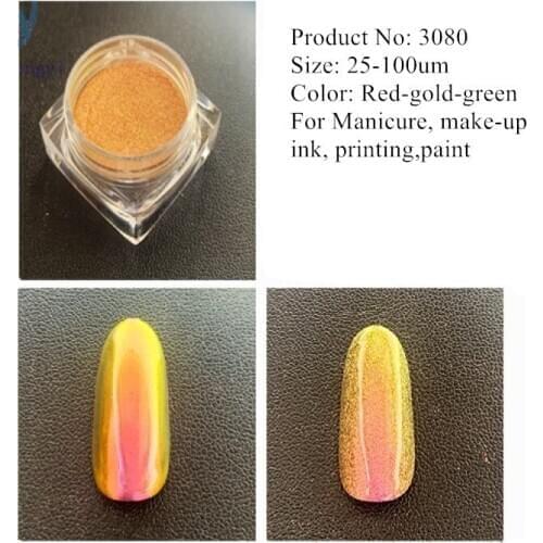 Cosmetic Grade Pearlescent Color Changing Pigment Mica Powder Manicure Chameleon Mirror Powder Optical Eye Shadow Lip Gloss