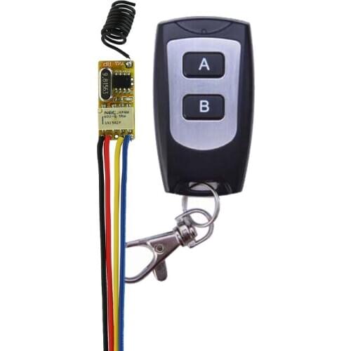 Mini Remote Control Switch 3.7V Micro Relay Receiver 4.5V 5V 7.4V 9V 12V Small Wireless Switch Normally Open Closed 200PCS/LOT