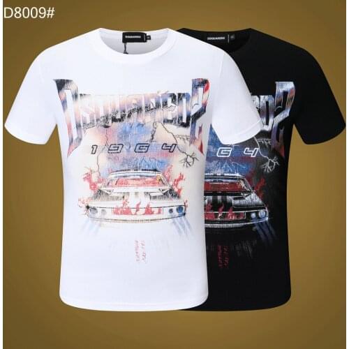 DSQUARED2 Mens Brand Printed Sportswear Suit Short-Sleeved T-Shirt Shorts 2021 Summer Pure Cotton