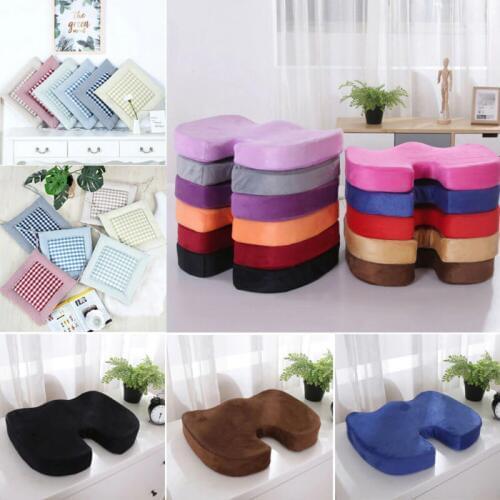 Coccyx Orthopedic Memory Foam U Seat Massage Chair Cushion Pad Car U-Shape Seat Cushion Travel Breathable Seat Cushion