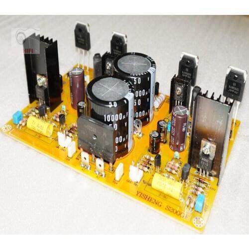 KYYSLB AC40V~75V 100W * 2 Amplifier Board NJW0281G NJW0302G S200GF Discrete HIFI High Power Amplifier Board Kit Finished Board
