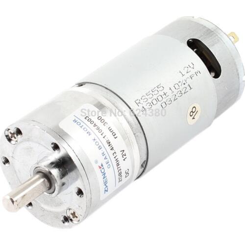 DC 12V 3700 RPM Speed Reduce Gearbox Geared Gear Motor 6mm Diameter Shaft 2 Terminals Discount