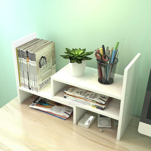 Adjustable Bookshelf Desktop Combination Shelf Simple Student Dormitory Bookshelf Bookcase Desk Tabletop Storage Shelf